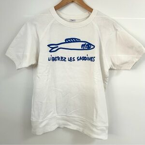 Clare V Liberez les Sardines sweatshirt
Size Small